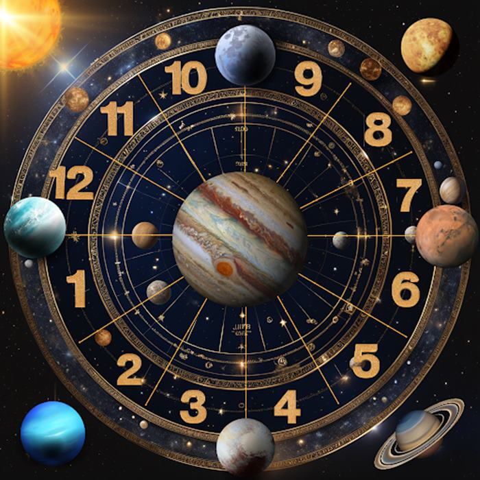 Jupiter in various houses according to Western and Vedic Astrology