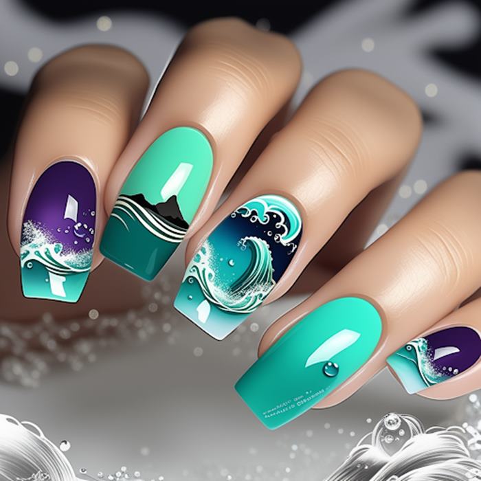 The Astrology Nail Design of the Water Signs – Scorpio, Pisces, Cancer.